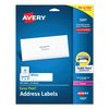 Avery Easy Peel White Address Labels, Laser Printers, 1 x 4, White, PK500 05261